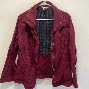 Christopher & Banks lightweight jacket maroon Size M